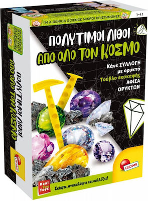 Lisciani Giochi Pocket Science: Πολύτιμοι Λίθοι από όλο τον Κόσμο Educational Toy Crystals I'm a Genius for 7-12 Years Old