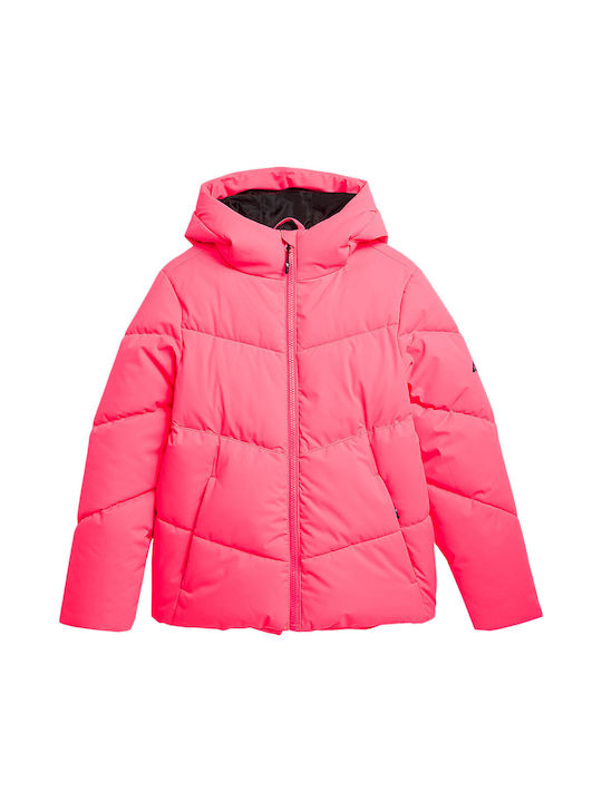 4F Kinderjacke mit Kapuze Fuchsie