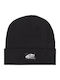 Beanie Unisex Σκούφος Πλεκτός σε Μαύρο χρώμα