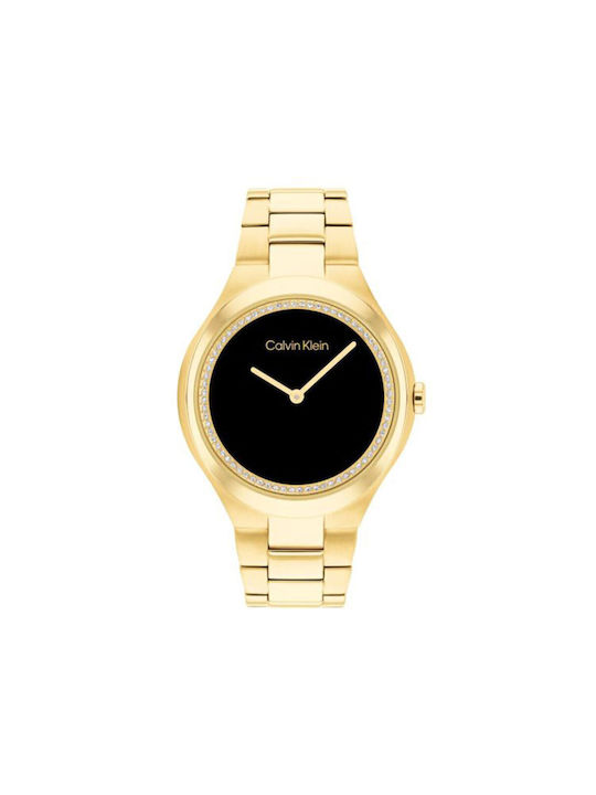 Calvin Klein Uhr mit Gold Metallarmband