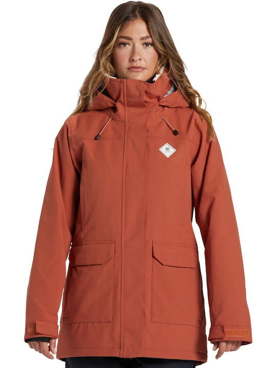 DC Phoenix ADJTJ03037-NNY0 Frauen Jacke aus für Ski & Snowboard Burgundisch