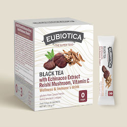 Eubiotica Beverage Black Tea with Echinacea, Vitamin C & Reishi Mushroom Sticks 156gr