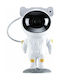 Andowl Kids Projector Lamp Astronaut with Star Projection White 21x11cm