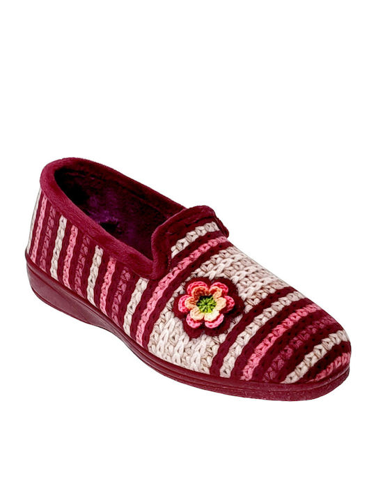 Closed Women's Slippers Burgundy