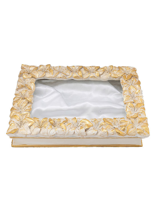 La Vista Tabletop Wedding Crown Case Ecru