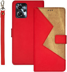 Idewei Splicing Wallet Red (Moto G13)