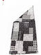 Women's Wool Scarf Black -BLACK