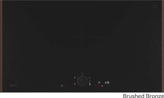 Neff N 90 Smart Induction Cooktop With Frame Autonomous with Child Lock Function 93.4x52.7εκ. Brushed Bronze