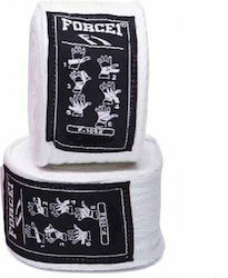 Force1 Martial Arts Hand Wrap 3.5m White F-1055-W