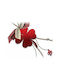 Lucky Charm Clover Red made of Plexiglass 1pcs