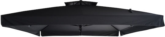 Epiplo-Fos Replacement Umbrella Fabric Gray 3.5x3.5m