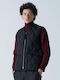 Ärmellos Winter Jacke Schwarz