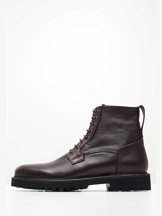 Leather Brown Boots X5114