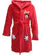 Disney Παιδική Ρόμπα Χειμωνιάτικη Fleece Κόκκινη Mickey Mouse