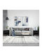 Rectangular Side Table Wooden with Drawers Black 2pcs W50xD46xH50cm