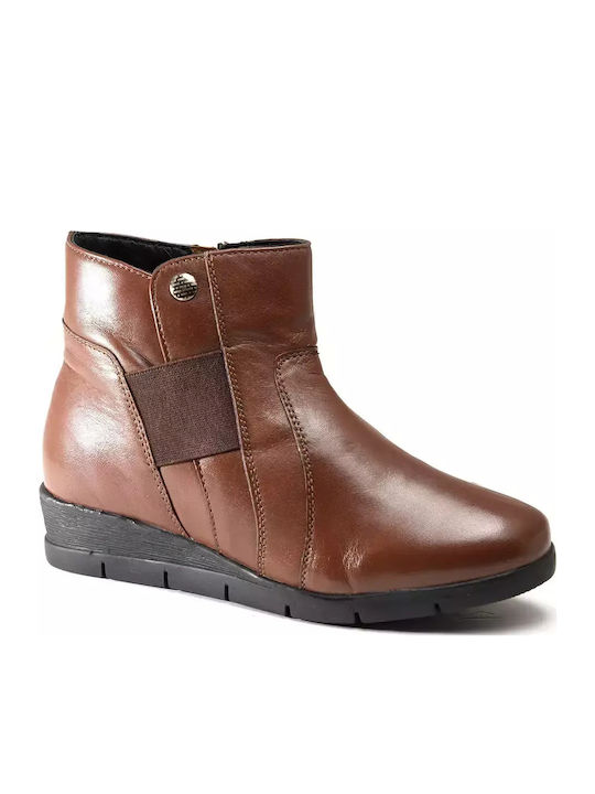 Sabino Leder Stiefeletten Damen Braun