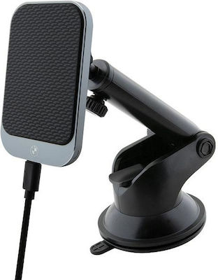 BMW Mobile Phone Holder Car with Magnet and Wireless Charging Black