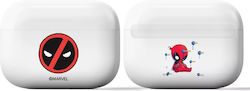 ERT Group Deadpool 002 Θήκη Σιλικόνης σε Λευκό χρώμα για Apple AirPods Pro