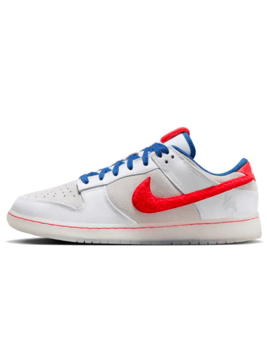Nike Dunk Low Retro PRM Ανδρικά Sneakers White / Crimson / Varsity Royal