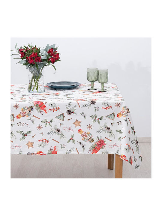 Dimeco Christmas Tablecloth Red L300xW140cm 1pcs