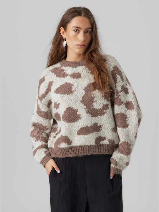 Vero Moda Women's Long Sleeve Sweater Checked Multicolour