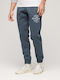 Ovin Sweatpants with Elastic Blue