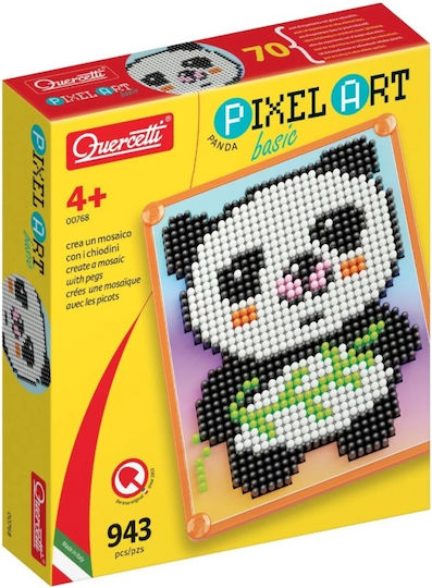 Quercetti Мозайка Pixel Art - Panda за Деца 4+ години+ Години