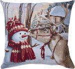Dimeco Christmas Decorative Square Pillowcase M...