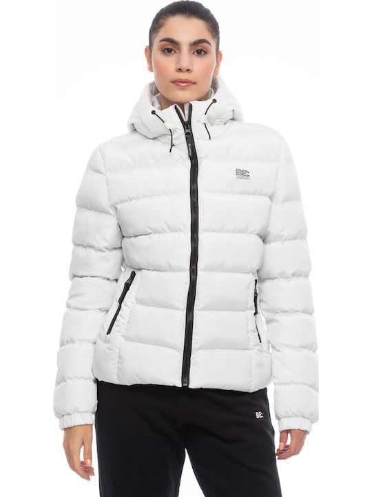 Be:Nation Jacket Puffer Pastel White
