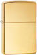 Zippo Armor High Polish Brass Feuerzeug Flamme in Gold Farbe