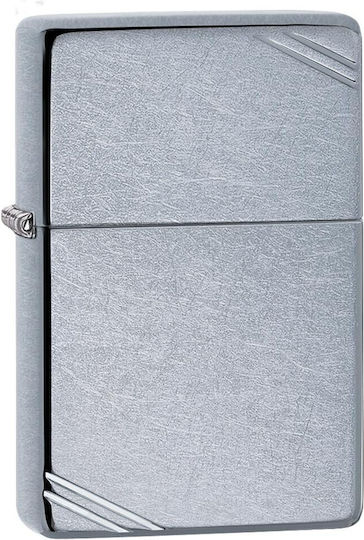 Zippo Street Feuerzeug Flamme in Silber Farbe
