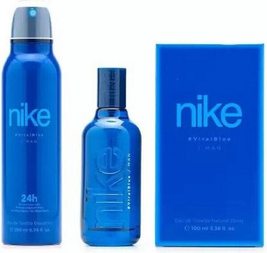 nike Viral Blue Ανδρικό Σετ με Eau de Toilette 2τμχ