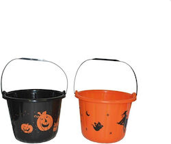 Funny Fashion Καλάθι Trick Or Treat Επιτραπέζιο Διακοσμητικό για Party Halloween σε Μαύρο χρώμα 14εκ.