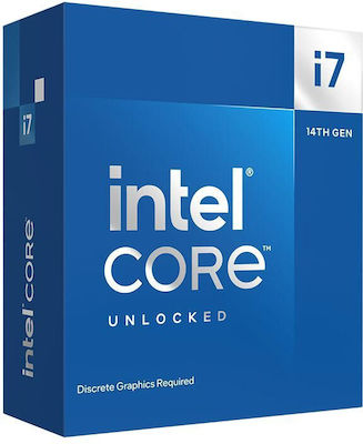 Intel Core i7 14700KF 2.5GHz Процесор 20 Ядра за Socket 1700 Box