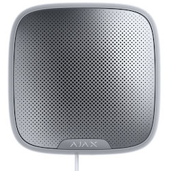 Ajax Systems Street Siren Fibra Σειρήνα Συναγερμού Εξωτερικού Χώρου 113dB 19.85x19.85εκ. White