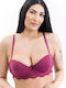 Lafagot Strapless Bra Burgundy