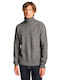 Staff Men's Long Sleeve Sweater Turtleneck Gray