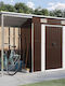 Metallische Gartenhaus Gummierte mit Lüftungsschlitzen M2.77xB1.105xH1.81m