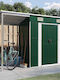 Metallische Gartenhaus Gaalvanisiert Grüne mit Lüftungsschlitzen M2.77xB1.105xH1.81m