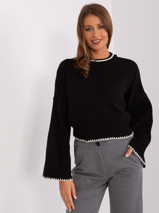 Factory Price Women's Long Sleeve Sweater Black