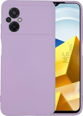 Sonique Back Cover Silicone Purple (Poco M5)