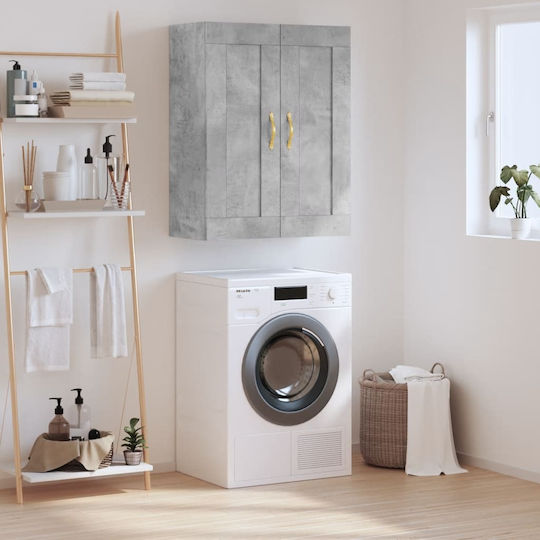 vidaXL Cabinet de baie L69.5xA34xÎ90cm Gri