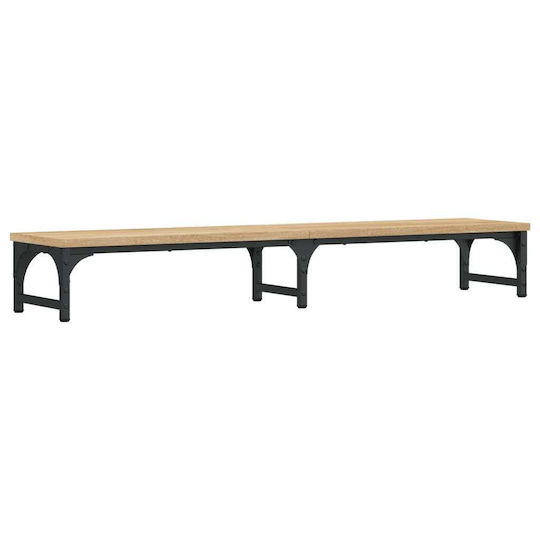 vidaXL Stand Desk Mounted Monitor Oak 105x23x15,5 cm from Treated Wood Brown (834011)