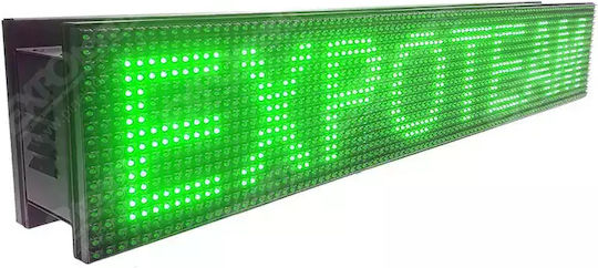 ExpoLedTeam Κυλιόμενη Πινακίδα LED Διπλής Όψης Αδιάβροχη 64x32cm Πράσινο