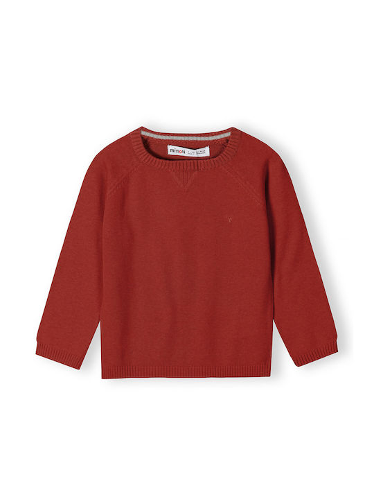 Minoti Kids Sweater Long Sleeve Red