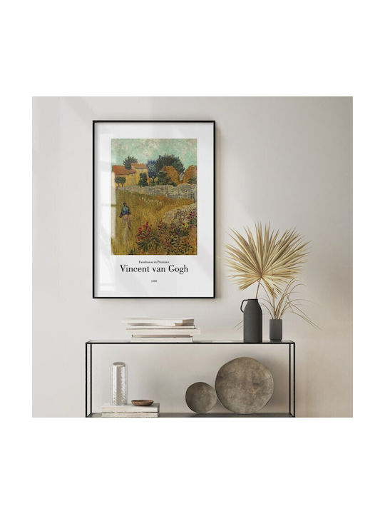 Walls "farmhouse In Provence" Rahmen Kopie von Van Gogh Holz 20x30cm