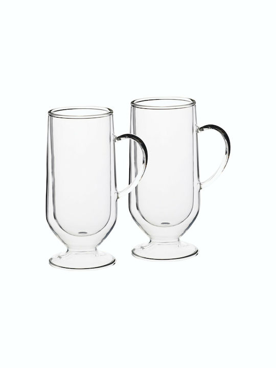 La Cafetière Σετ Φλιτζάνια Καφέ Γυάλινα Διάφανα 275ml 2τμχ