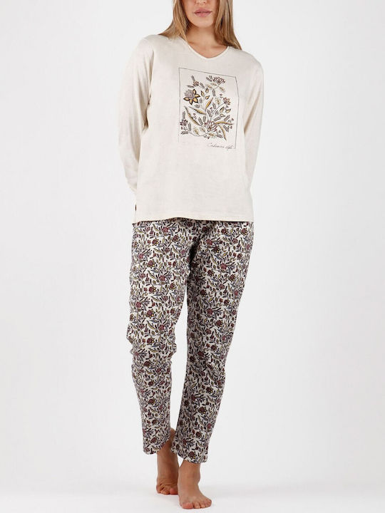 Admas Winter Women's Pyjama Pants Beige