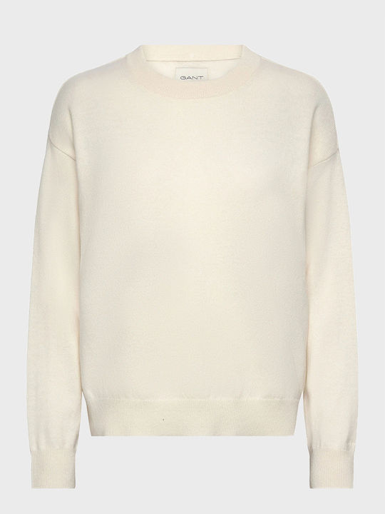 Gant Long-sleeved Women's Pullover Woolen Beige