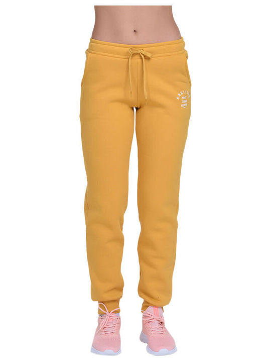 Target Women's Sweatpants Yellow Fleece